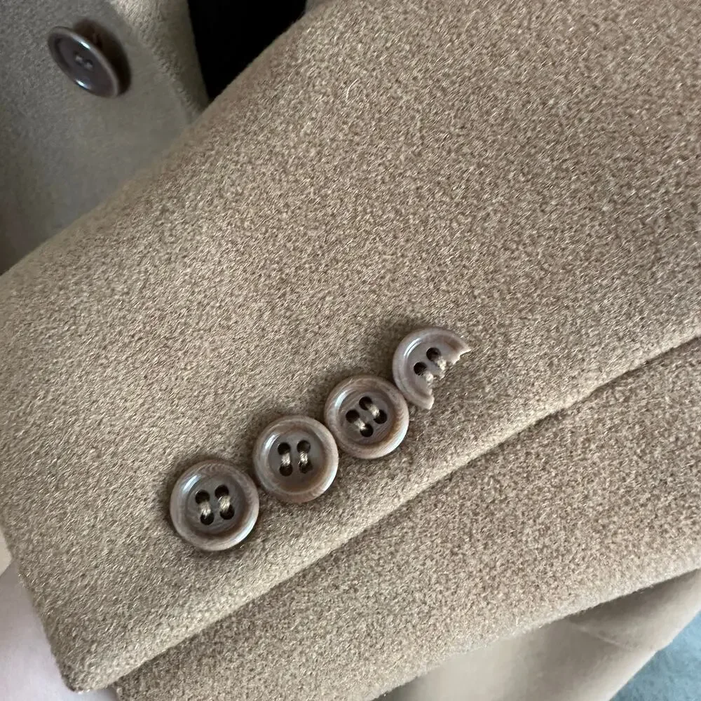 VALENTINO Vintage 1980's Wool Maxi Coat Size IT40 - Picture 13 of 16